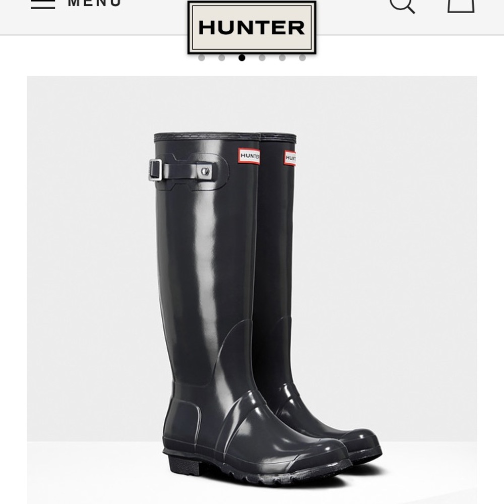 Tall Black Hunter Rain Boots